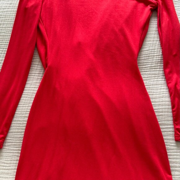 JLUXLABEL - Red Quinn Overlay Dress - M (NWT) - Picture 5 of 5